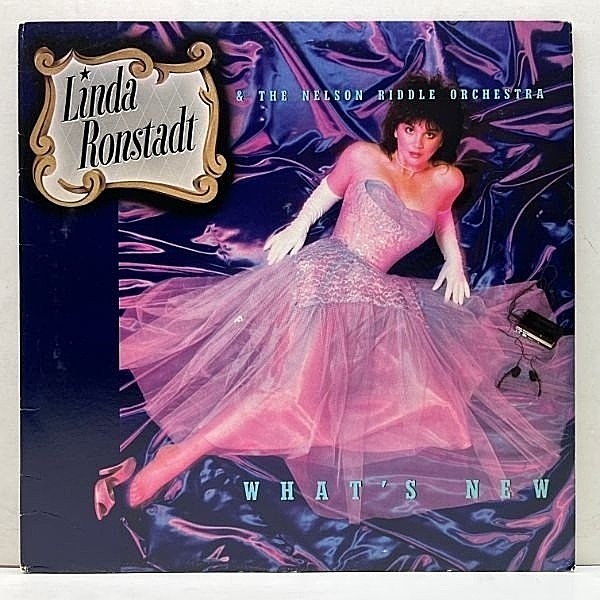 レコードメイン画像：良好!! USオリジナル LINDA RONSTADT What's New ('83 Asylum) 手書きSLM, TML刻印 高音質 LP スタンダード集！ヴォーカルファン必携の名盤