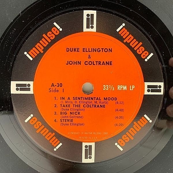 DUKE ELLINGTON piano in the back…LPレコード Duke Ellington And His Orchestra – Piano In The Background