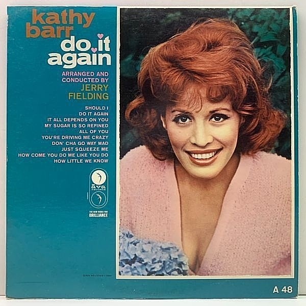 レコードメイン画像：美盤!! MONO 米オリジナル KATHY BARR Do It Again ('64 Ava) 小悪魔系 美人シンガー、キャシー・バーのジャズ・アルバム US 初回 モノラル