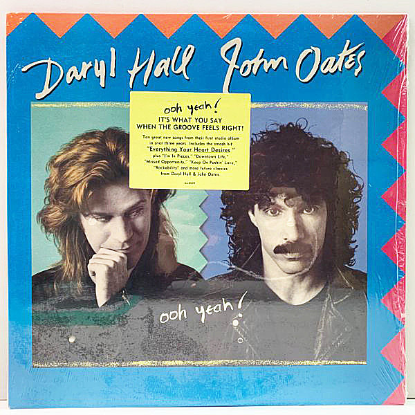 レコードメイン画像：ハイプシール残!シュリンク極美品! USオリジナル DARYL HALL & JOHN OATES Ooh Yeah! ('88 Arista) アリスタ移籍第1弾 80sラスト作品