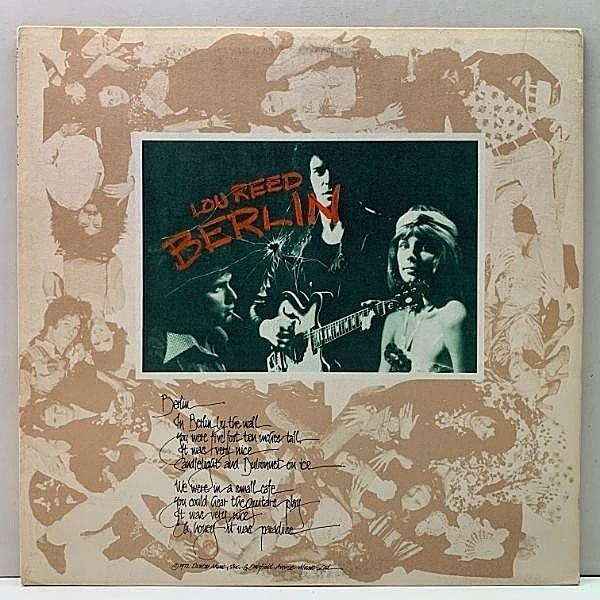 レコードメイン画像：【冊子付き完品】良好!! 初版Dynaflex 橙ラベ ざら紙 USオリジナル LOU REED Berlin ('73 RCA) ルー・リード／ベルリン 米 初回プレス