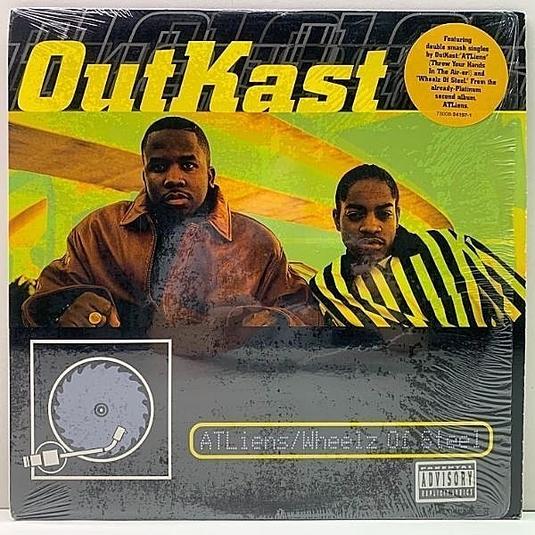 レコードメイン画像：ハイプシール残!シュリンク良好! USオリジナル OUTKAST ATLiens / Wheelz Of Steel ('96 LaFace) アウトキャスト Clean Versionを含む全8曲