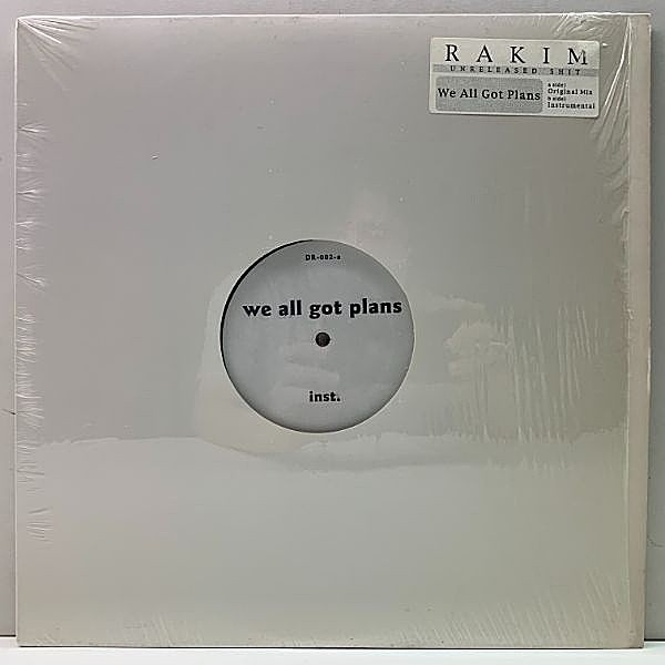 レコードメイン画像：【Unofficial ホワイト・オンリー】シュリンク美品!! ERIC B. & RAKIM We All Got Plans ('97 DR-002) 正規リリース無し 12インチ