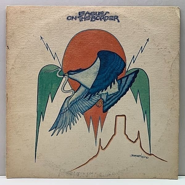 レコードメイン画像：良好盤!! 初版 Wマーク無し 7E規格 雲ラベル USオリジナル EAGLES On The Border ('74 Asylum) イーグルス／オン・ザ・ボーダー 名盤 LP