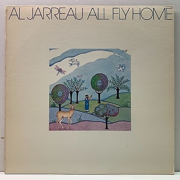 レコードメイン画像：美盤!! 初版 横縞ボーダー USオリジナル AL JARREAU All Fly Home ('78 Warner) アル・ジャロウ SOUL JAZZ傑作 Wait A Little While ほか