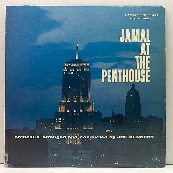 レコードメイン画像：良好!! USオリジナル MONO 初版 黒銀ラベ 深溝 AHMAD JAMAL At The Penthouse (Argo 646) 弦楽と溶け合った典雅な味わい深いサウンド