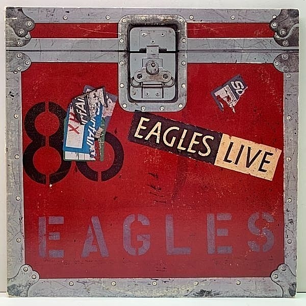 レコードメイン画像：USオリジナル 2LP BB規格 STERLING刻印 EAGLES Live ('80 Asylum) 熱気と臨場感に溢れた往年の名曲群！イーグルス 初のライヴ・アルバム
