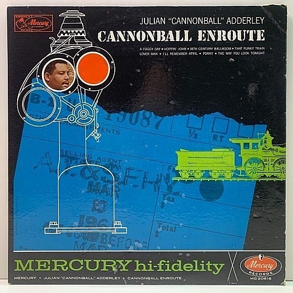 レコードメイン画像：良好!! MONO 深溝 USオリジナル CANNONBALL ADDERLEY Enroute (Mercury MG 20616) 初期キャノンボール・クインテットの気鋭に溢れた傑作