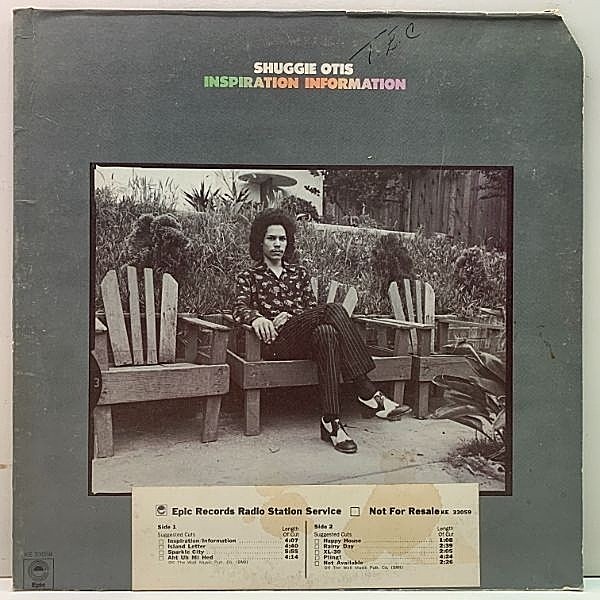 レコードメイン画像：プロモ 両面マト1 米オリジナル SHUGGIE OTIS Inspiration Information ('74 Epic KE 33059) シュギー・オーティス 最高傑作 LP