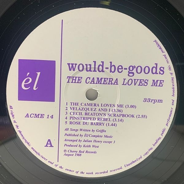 WOULD BE GOODS / The Camera Loves Me (LP) / El | WAXPEND RECORDS