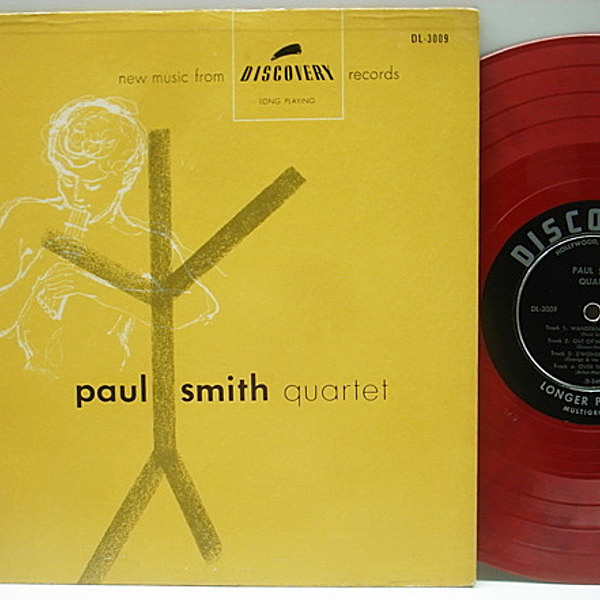 レコードメイン画像：10 FLAT 赤盤 オリジナル PAUL SMITH QUARTET (Discovery DL-3009) PLAY良好!!