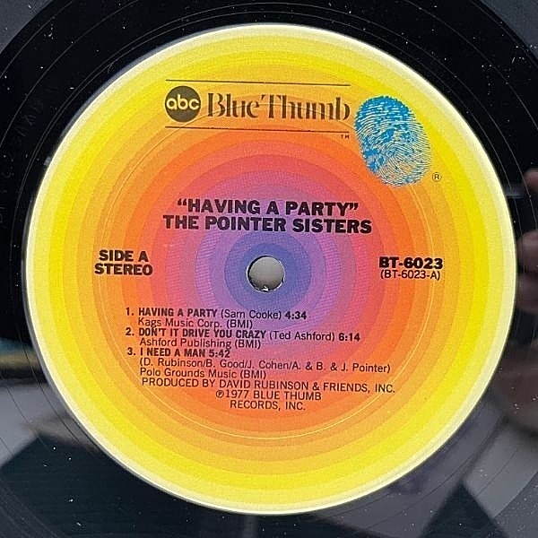 プロモ盤 Pointer Sisters Having a Party Pointer Sisters – Having A Party – Vinyl (LP, Album), 1977