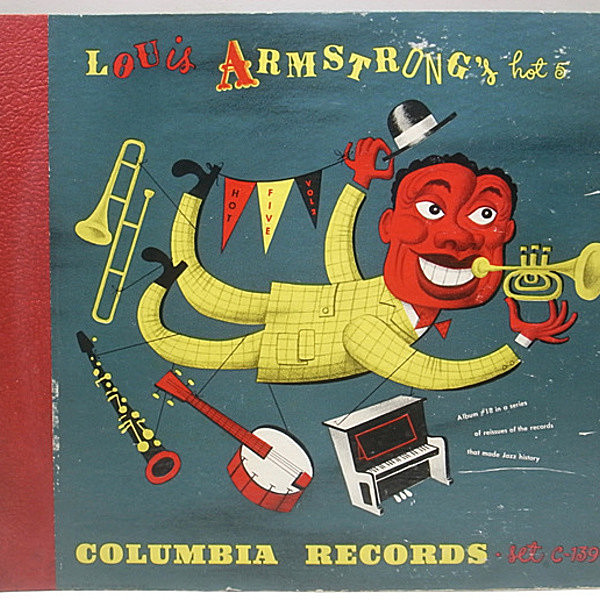 レコードメイン画像：美盤 SP 原盤 4枚セット LOUIS ARMSTRONG And His Hot 5 / C-139