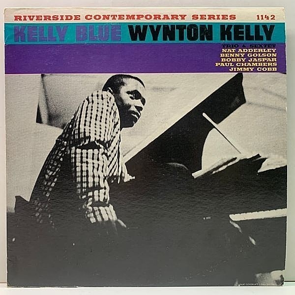 レコードメイン画像：BC無し 厚紙仕様 WYNTON KELLY Kelly Blue (Riverside RLP 1142／OJC) ウィントン・ケリー／ケリー・ブルー BENNY GOLSON ほか