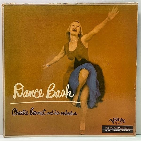 レコードメイン画像：MONO US 初期Verveリム 深溝 コーティング仕様 CHARLIE BARNET Dance Bash ('57 Verve) チャーリー・バーネット楽団 スウィンギーな好盤！