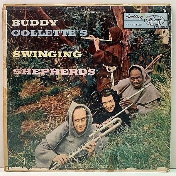 レコードメイン画像：【w/ Bud Shank, Paul Horn】USオリジナル MONO 大ドラマー 深溝 BUDDY COLLETTE Buddy Collette's Swinging Shepherds ('58 EmArcy)