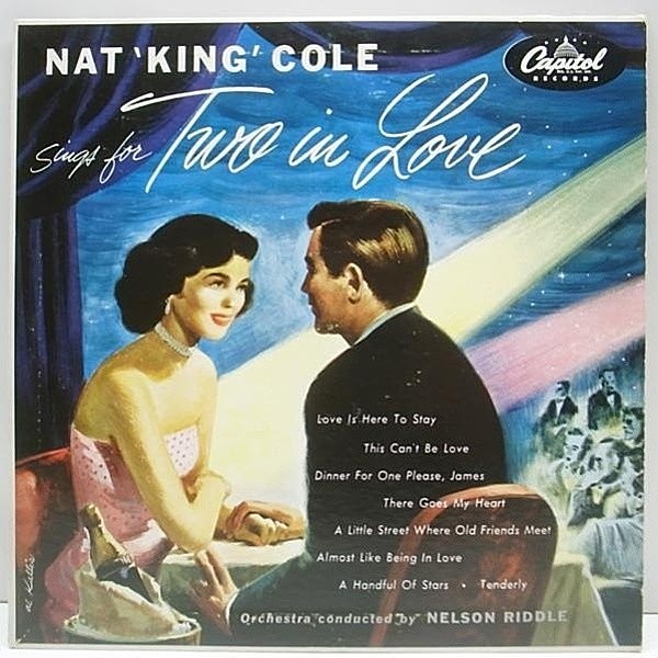 レコードメイン画像：10 FLAT Orig. NAT KING COLE Sings For Two In Love / '53 名盤