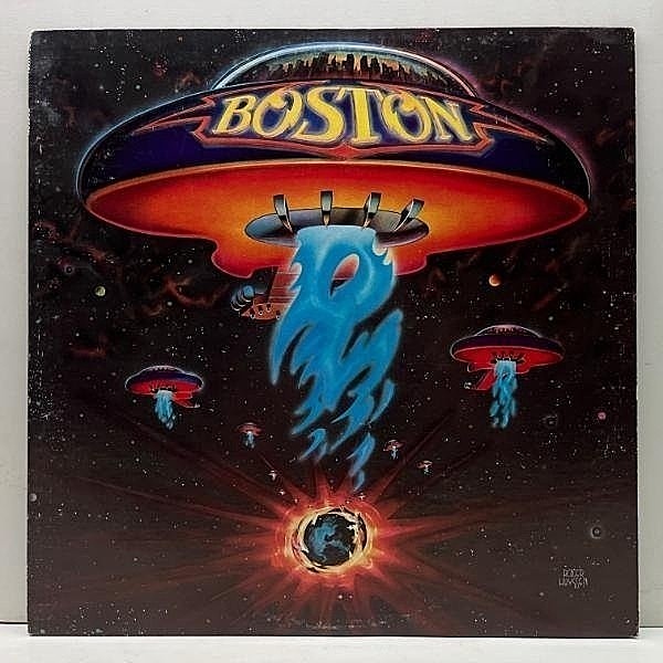 レコードメイン画像：【両面 Wly刻印】美盤!! 初版 PE規格 橙ラベ USオリジナル BOSTON Same／1st ('76 Epic) デビュー 幻想飛行 Wally Traugott カッティング