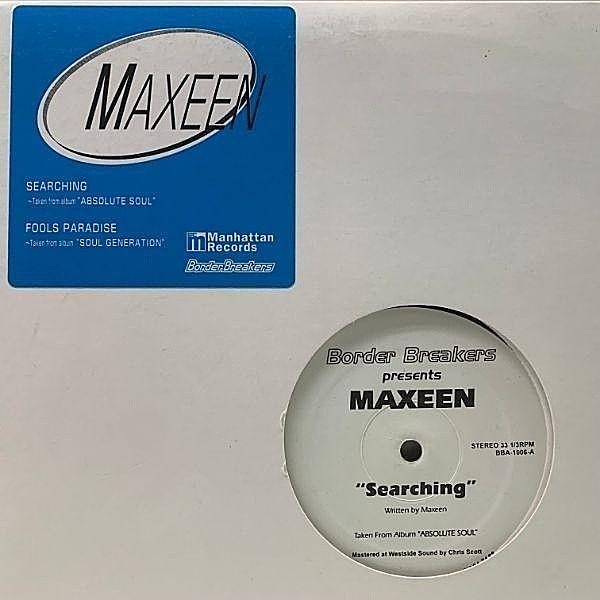 レコードメイン画像：【GROVER WASHINGTON JR. Just The Two Of Us 変名カバー】良好品!! USオンリー 12'' MAXEEN Searching (Border Breakers BBA-1006)