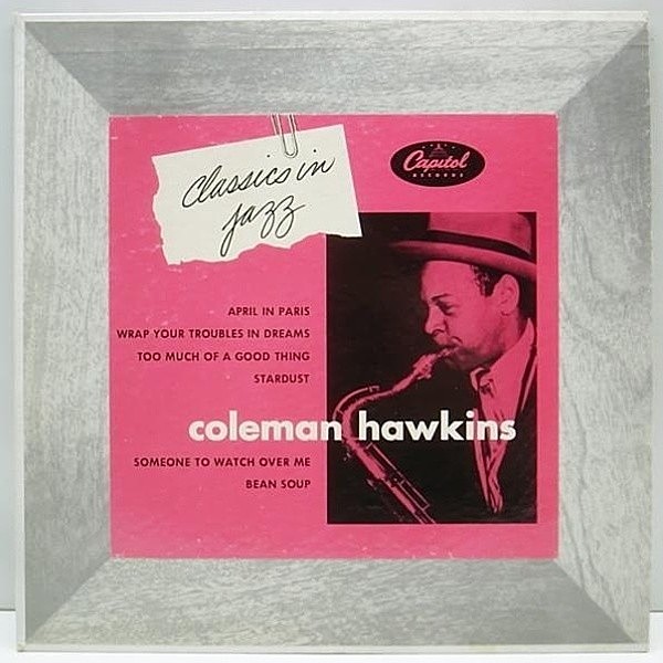レコードメイン画像：美品 10 Orig. COLEMAN HAWKINS Classics In Jazz CAPITOL H-327