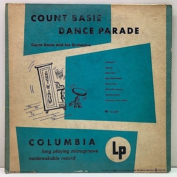 レコードメイン画像：10インチ USオリジナル COUNT BASIE Dance Parade ('49 Columbia CL 6079) 溌剌と爽快な1940年代のベイシー楽団の好演