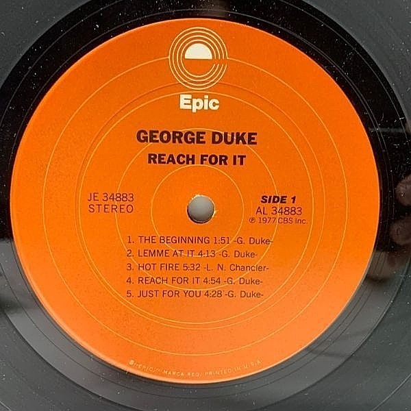 GEORGE DUKE / Reach For It (LP) / Epic | WAXPEND RECORDS