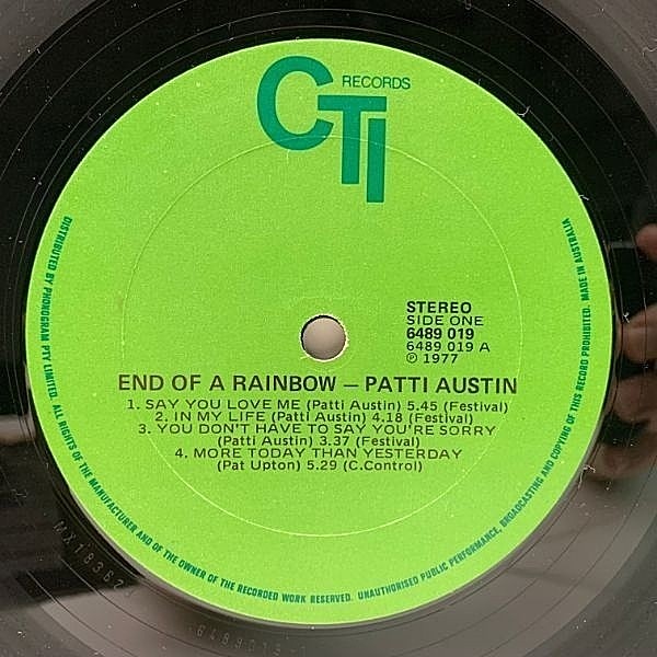 PATTI AUSTIN / End Of A Rainbow (LP) / CTI | WAXPEND RECORDS
