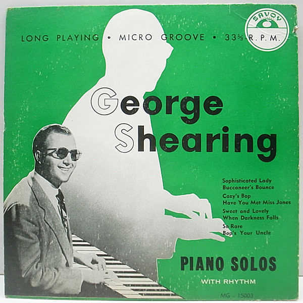 レコードメイン画像：良盤!! 10 FLAT Orig. GEORGE SHEARING Piano Solos With Rhythm
