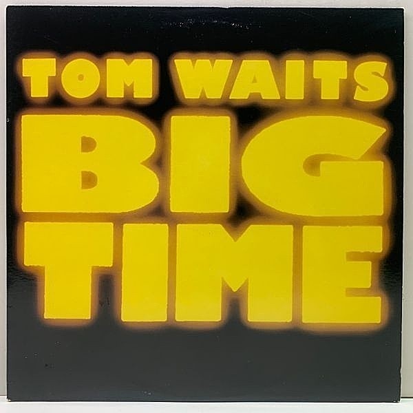 レコードメイン画像：'88年 稀少 アナログ!! 初版 黒ラベル USオリジナル TOM WAITS Big Time (Island 90987-1) 当時の新曲も含む トム・ウェイツ 傑作ライヴ