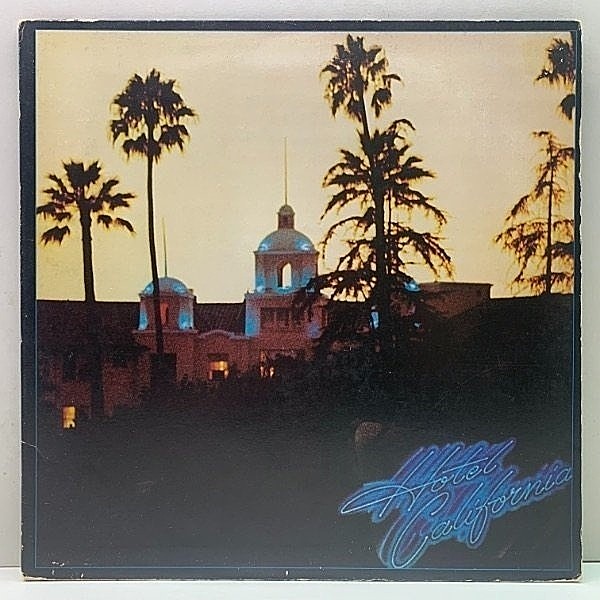 レコードメイン画像：良好盤!! 未使用ポスター完品 初版 7E規格 USオリジナル EAGLES Hotel California ('76 Asylum) ホテル・カリフォルニア || PRCW表記