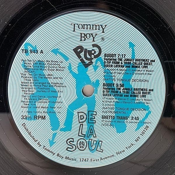 DE LA SOUL / Buddy & Ghetto Thang (12) / Tommy Boy | WAXPEND