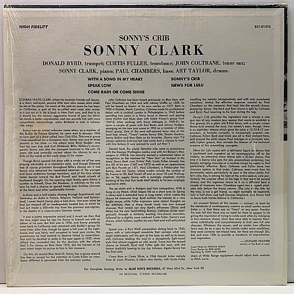 SONNY CLARK / Sonny's Crib (LP) / Blue Note | WAXPEND RECORDS