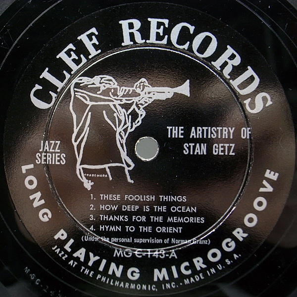 STAN GETZ / The Artistry Of Stan Getz Plays (10) / Clef | WAXPEND