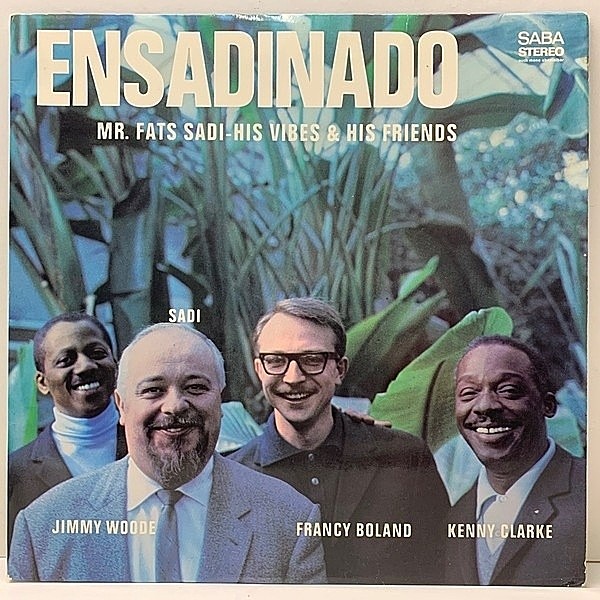 レコードメイン画像：レアな美品!! 独オリジナル FATS SADI Ensadinado ('66 SABA) w/ KENNY CLARKE = FRANCY BOLAND Piano Trio ピンク 深溝 コーティング仕様