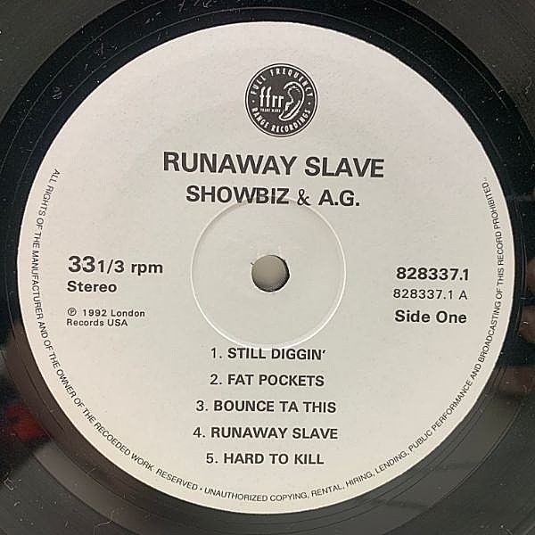 Showbiz &amp; A.G. - Runaway Slave【プロモ】 Showbiz & AG – Runaway Slave | Releases | Discogs