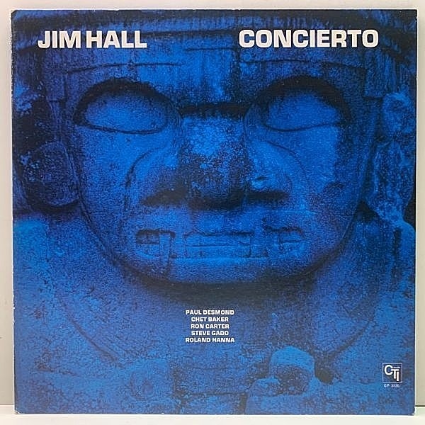 レコードメイン画像：美品!! 溝ありLbl. ジム・ホール／アランフェス協奏曲 ('75 CTI) JIM HALL Concierto レーベル屈指の名盤！JPNオリジ 日King 初版 LP