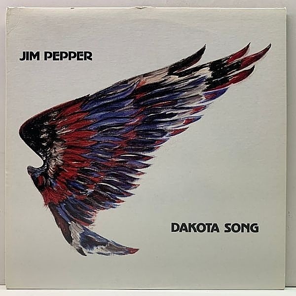 レコードメイン画像：美盤!! オリジナル JIM PEPPER Dakota Song ('87 Enja) ネイティブ・アメリカンの血をひくテナーマン、ジム・ペッパー！KIRK LIGHTSEY ほか