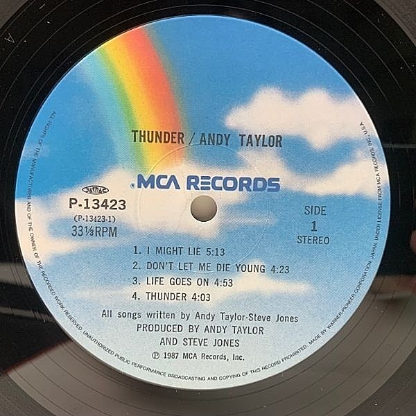 Andy Taylor – Thunder – CD (Album, Promo + 2 more), 2008