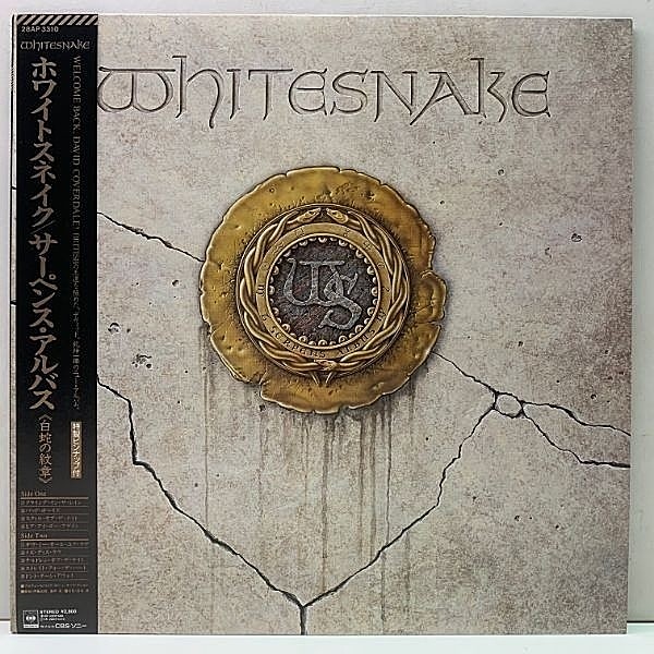 レコードメイン画像：【帯, 解説, 特性ピンナップ Full Set】美品 ホワイトスネイク WHITESNAKE サーペンス・アルバム 白蛇の紋章 JPNオリジナル LP