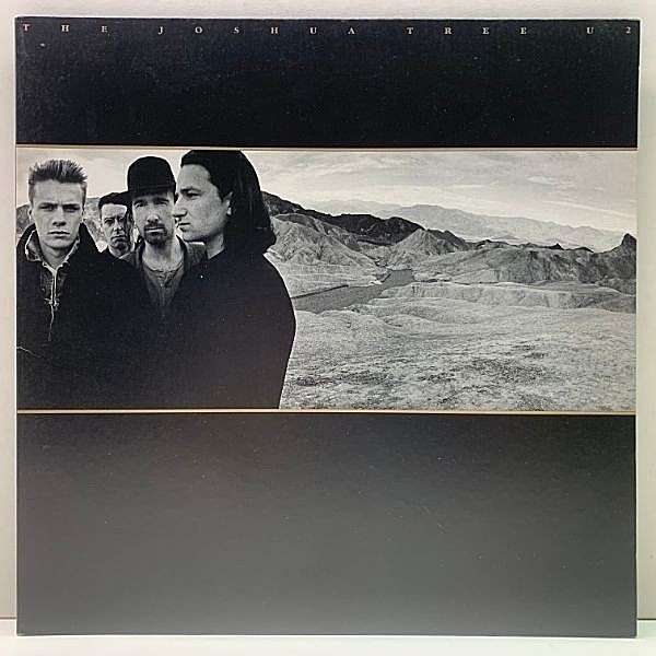 レコードメイン画像：レア・アナログ 美品!! U2 The Joshua Tree ヨシュア・トゥリー ('87 Island R28D-2066) 見開きジャケ 解説・歌詞シート、専用インナー付属