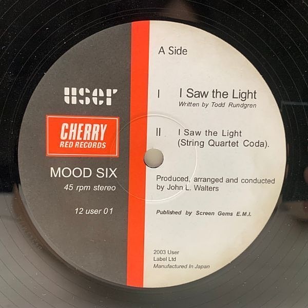 MOOD SIX / I Saw The Light (12) / Cherry Red | WAXPEND RECORDS