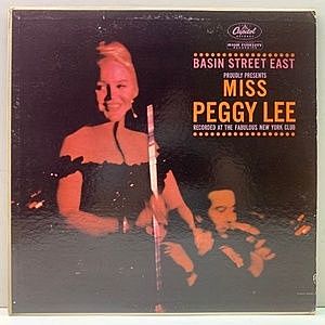 レコード画像：PEGGY LEE / Basin Street East / Miss Peggy Lee Recorded At The Fabulous New York Club