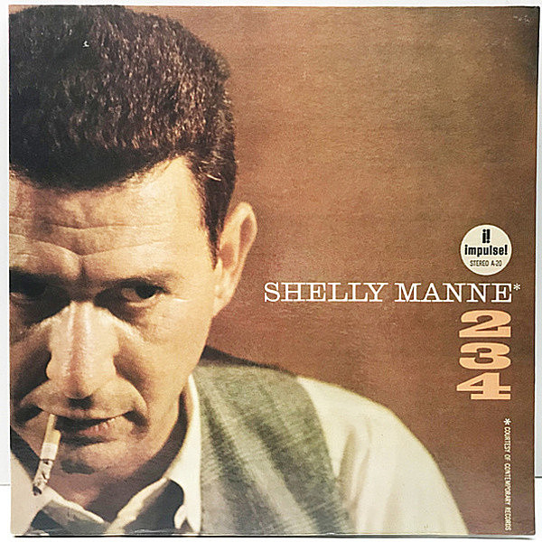 レコードメイン画像：美品 US 完全オリジナル 初版AM-PAR, RVG刻印 橙ツヤ SHELLY MANNE 234 ('62 Impulse) COLEMAN HAWKINS, EDDIE COSTA, HANK JONES ほか