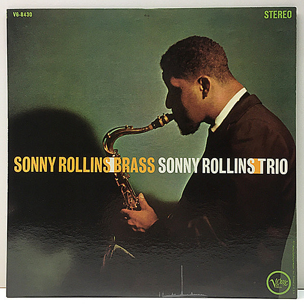 レコードメイン画像：美品!! 深溝 コーティング仕様 US初期プレス SONNY ROLLINS Brass / Trio (Verve V6-8430) トリオ演奏 & ブラスを従えた異色のセッション