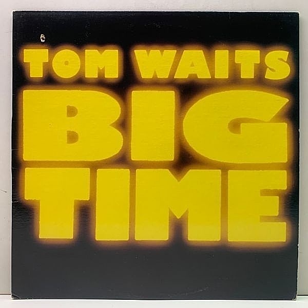 レコードメイン画像：'88年 稀少 アナログ 虹リム CAオリジナル TOM WAITS Big Time (Island ISL 1203) 当時の新曲も含む トム・ウェイツ 傑作ライヴ