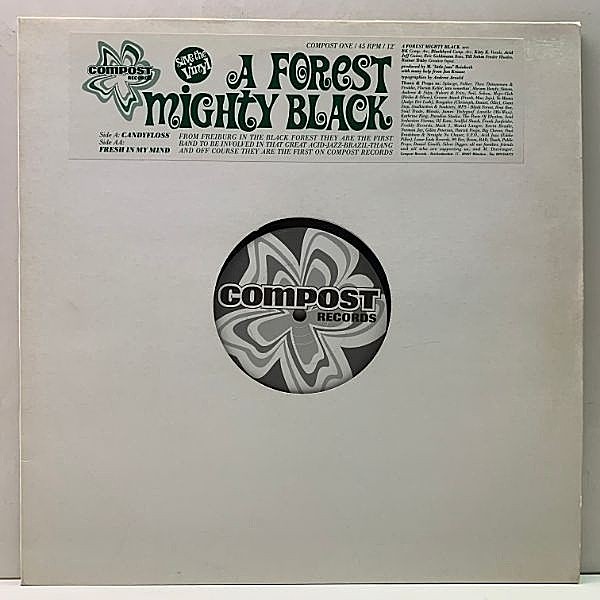 レコードメイン画像：【TENORIO JR. 屈指の名曲 Nebulosa使い】美盤!! 独オンリー A FOREST MIGHTY BLACK Candyfloss / Fresh In My Mind ('94 Compost)