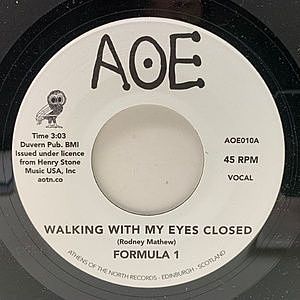 レコード画像：FORMULA 1 / Walking With My Eyes Closed