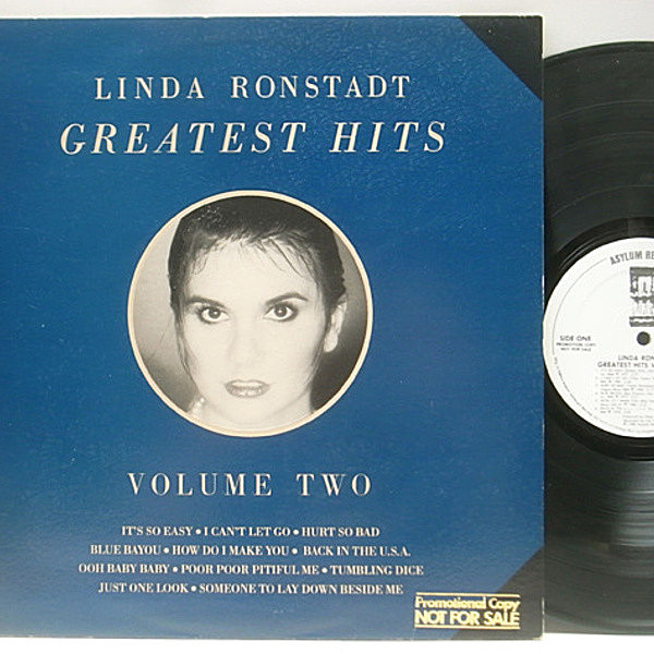 レコードメイン画像：プロモ 手書マト1SP 美品 USオリジナル LINDA RONSTADT Greatest Hits Volume Two ('80 Asylum) リンダ・ロンシュタット／ベスト盤