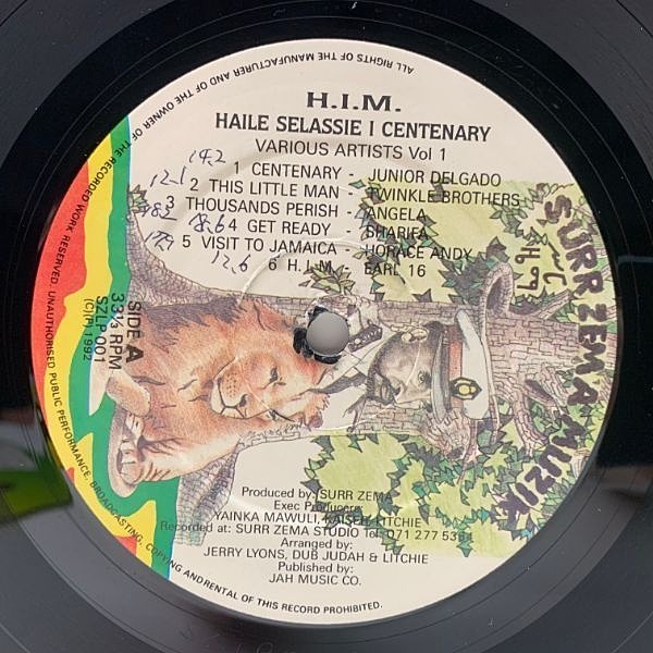 VARIOUS / H.I.M. Haile Selassie I Centenary (LP) / Surr Zema