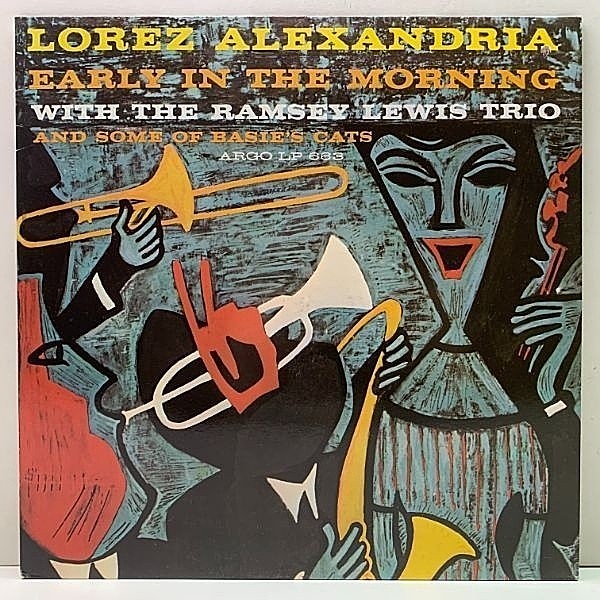 レコードメイン画像：美品 LOREZ ALEXANDRIA Early In The Morning w/ Ramsey Lewis Trio, Frank Foster, Freddie Green (Argo 663／Fresh Sound) 再発 LP